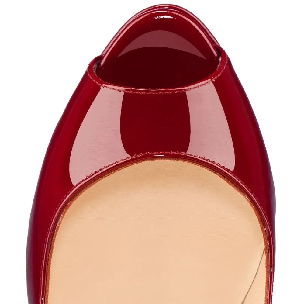 Женские туфли лодочки на высоком каблуке с открытым носком размеры 4 15|women pumps|shoes