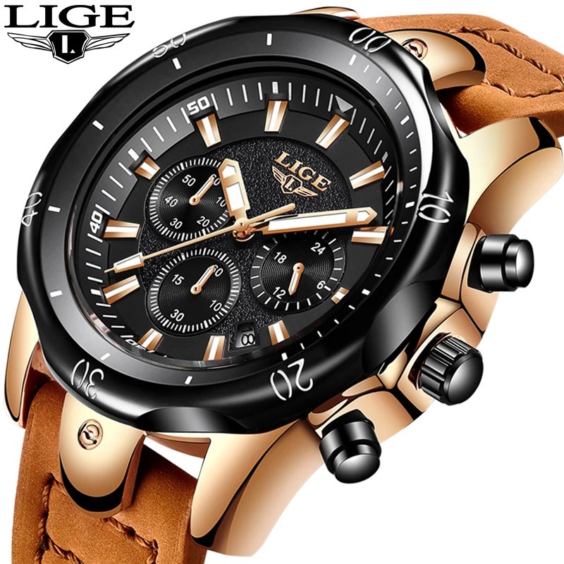 2018 Роскошные Брендовые мужские часы водонепроницаемые кварцевые модные