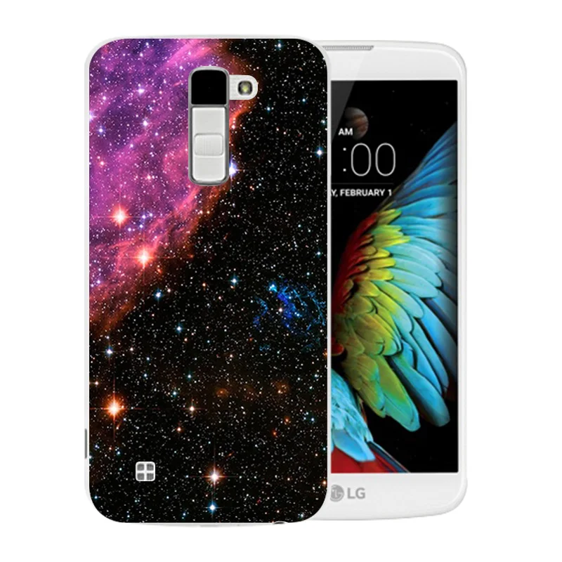 Luxury Flexible For LG K10 LTE K420N K430 K430ds F670 Soft TPU Gel Back Cover Ice Pattern Skin for K410 Phone Cases |