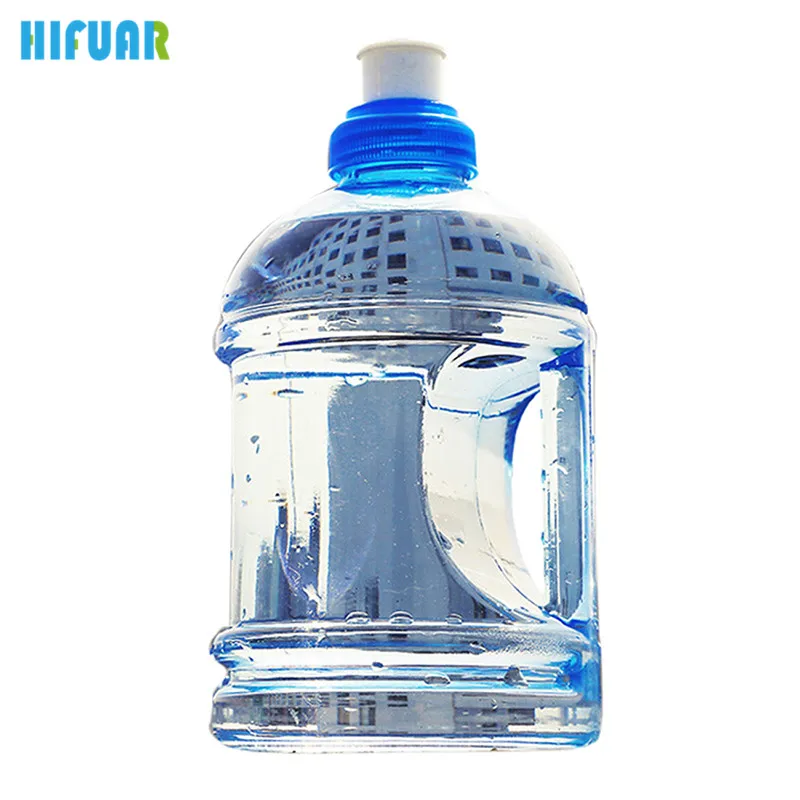 Hifuar 500 мл/1л пластиковая бутылка для воды большая емкость спортивная Питьевая Бутылка Студенческая ручка для переноски ведро чайник шейкер посуда для напитков