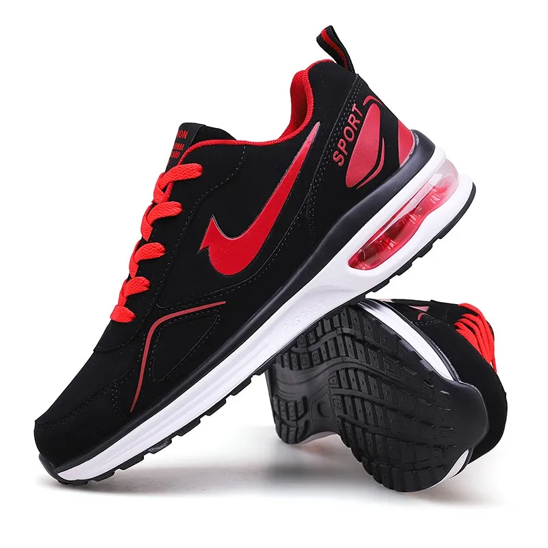 Shoes Men 2019 New PU Contrast Color Stitching Light Men's Fashion Lace Casual Non-slip Work size 36-45 |