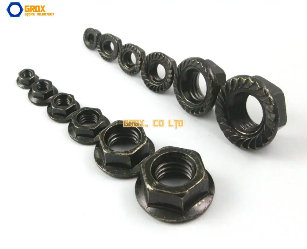 300 штук M3 Метрическая резьба шестигранная Φ DIN 6923|serrated flange nut|flange nutflanged nut |