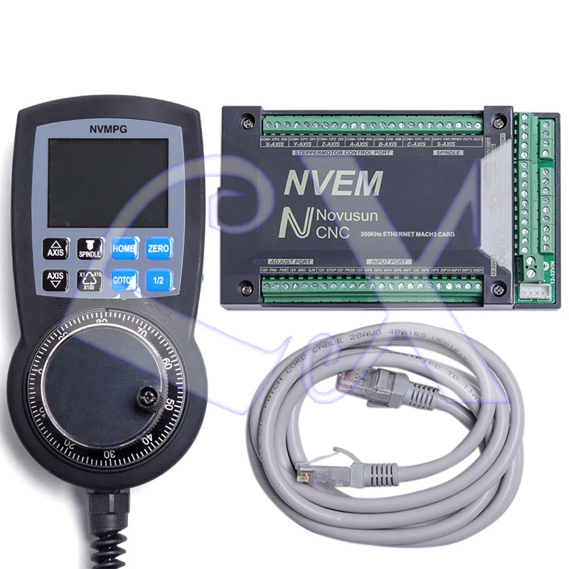 Бесплатная доставка NVEM 6 осевой контроллер с ЧПУ 200 кГц Ethernet MACH3 карта управления