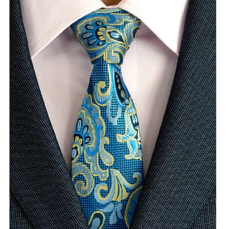 

Mens New 8cm Classic Cotton Ties Fashion Retro Floral Ties Colorful Printed Party Neck Ties Pocket Square Cufflinks Set