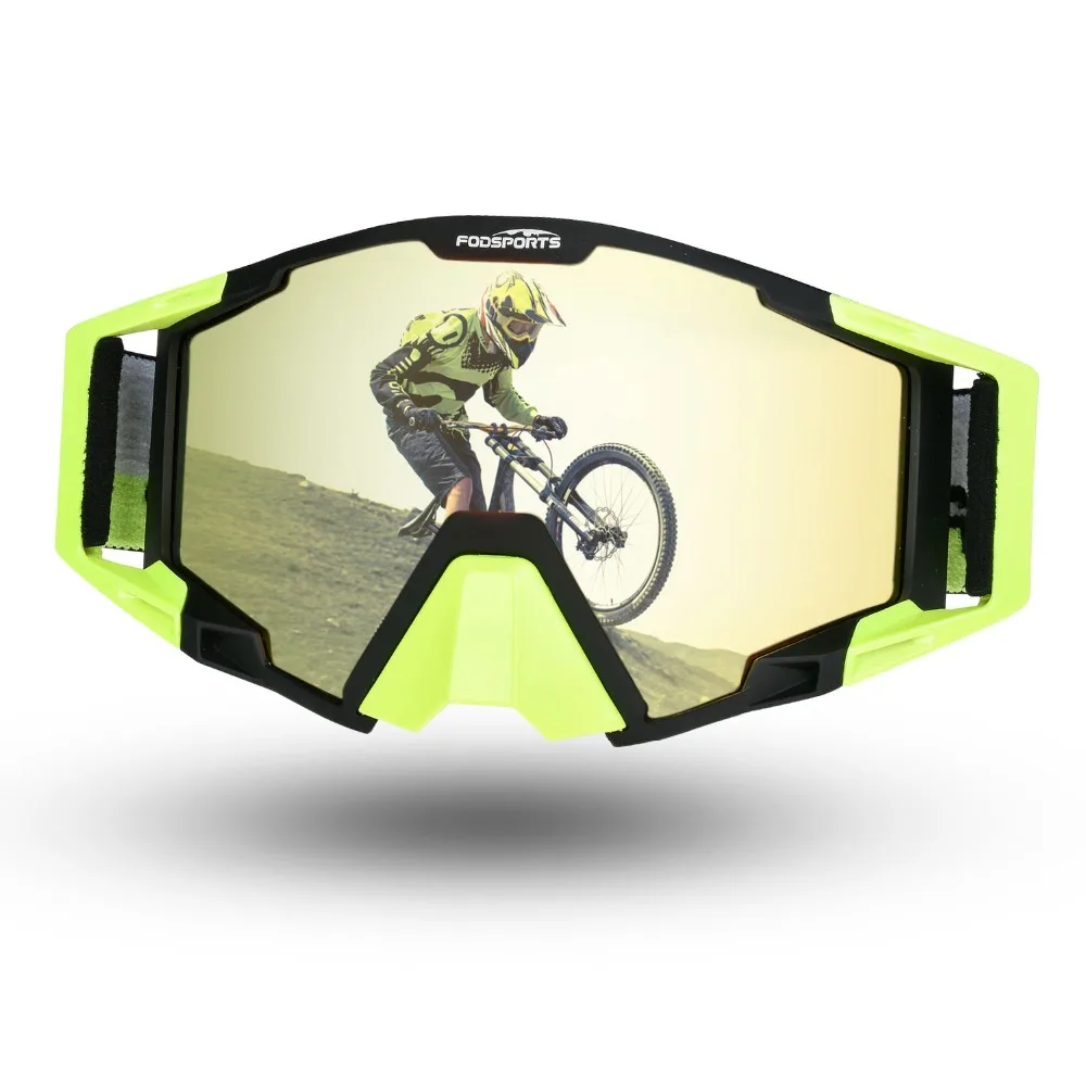 Fodsports защитные очки для мотоциклистов Велоспорт MX внедорожный шлем лыжные спортивные очки защитные очки мото гоночный велосипед солнцезащитные очки для мотокросса