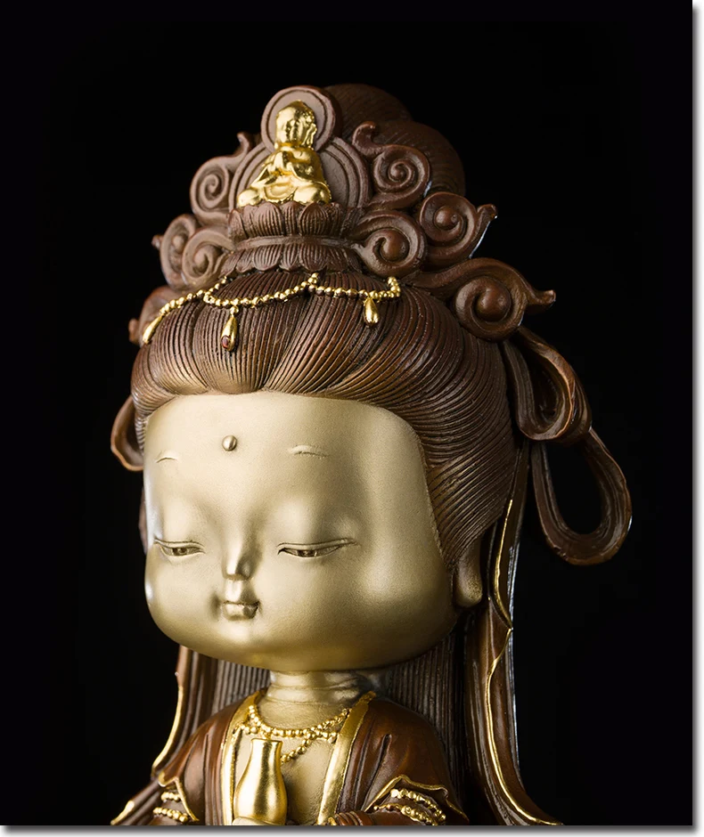 PRE SALE китайские буддийские фигурки медные KWAN YIN изысканные поделки предметы