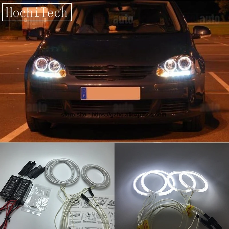 HochiTech для Volkswagen VW golf 5 MK5 2003 2009 ультра ярсветильник дневной свет DRL CCFL ангельские