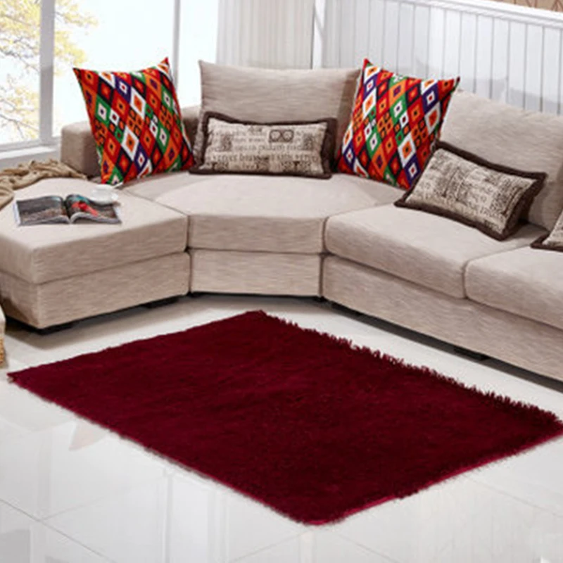 Пушистый Плюшевый коврик противоскользящий ворсистый для гостиной детской