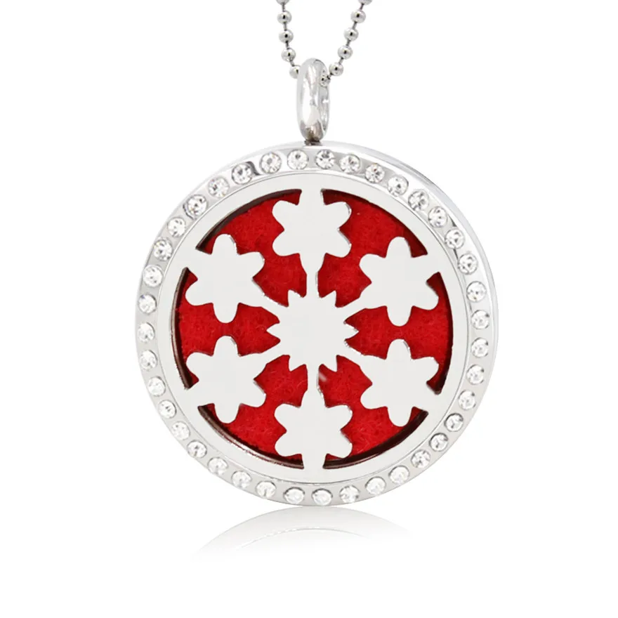 Хрустальный диффузор с рисунком цветка медальон 30 мм магнитный кулон из