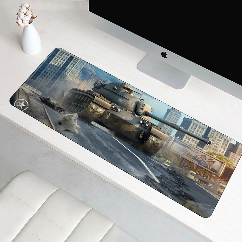 Коврик для мыши SIANCS 70x30 см большой игровой коврик World of Tanks xl с фиксирующимся краем