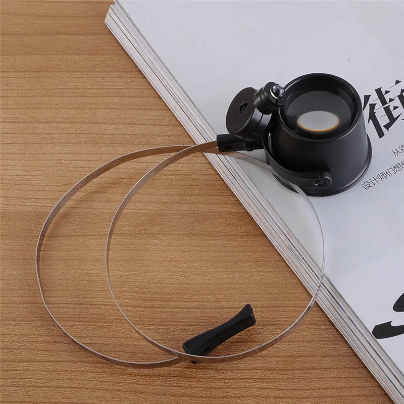 FGHGF 15x Led Hands Free глаз Лупа Ремонт очки держатель лупы ABS объектив Металл для ювелирных изделий Часовщик увеличительное стекло