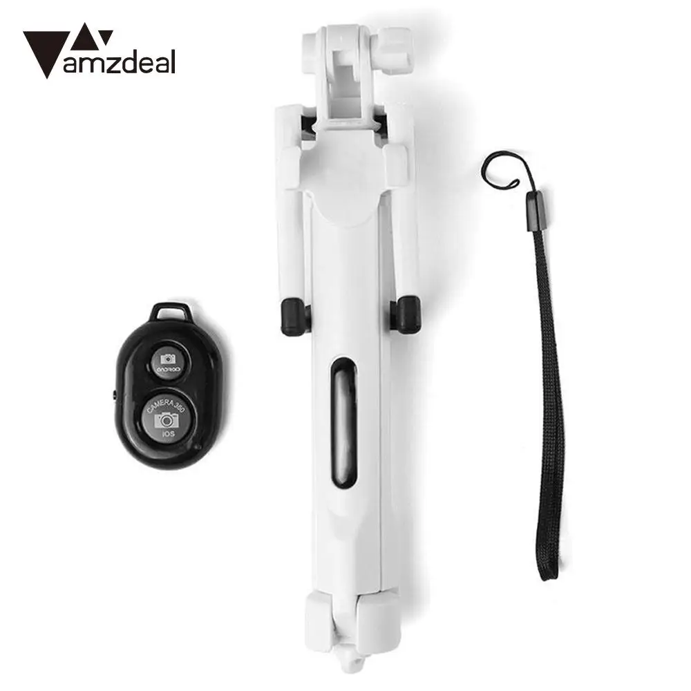 Amzdeal компактная селфи-Палка для телефона Bluetooth монопод Штатив пульт