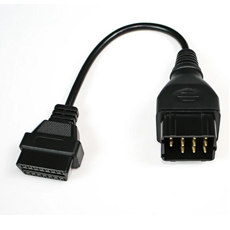Лучшая цена для Renault 12 Pin OBDII OBD 2 коннектор адаптер Диагностический удлинитель 16 Pin для Renault 12Pin