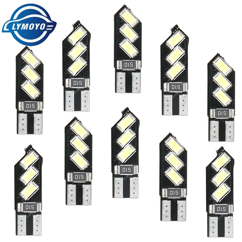 10 шт. автомобисветильник светодиодсветодиодный лампы LYMOYO T10 W5W canbus 5630 6SMD 6led без