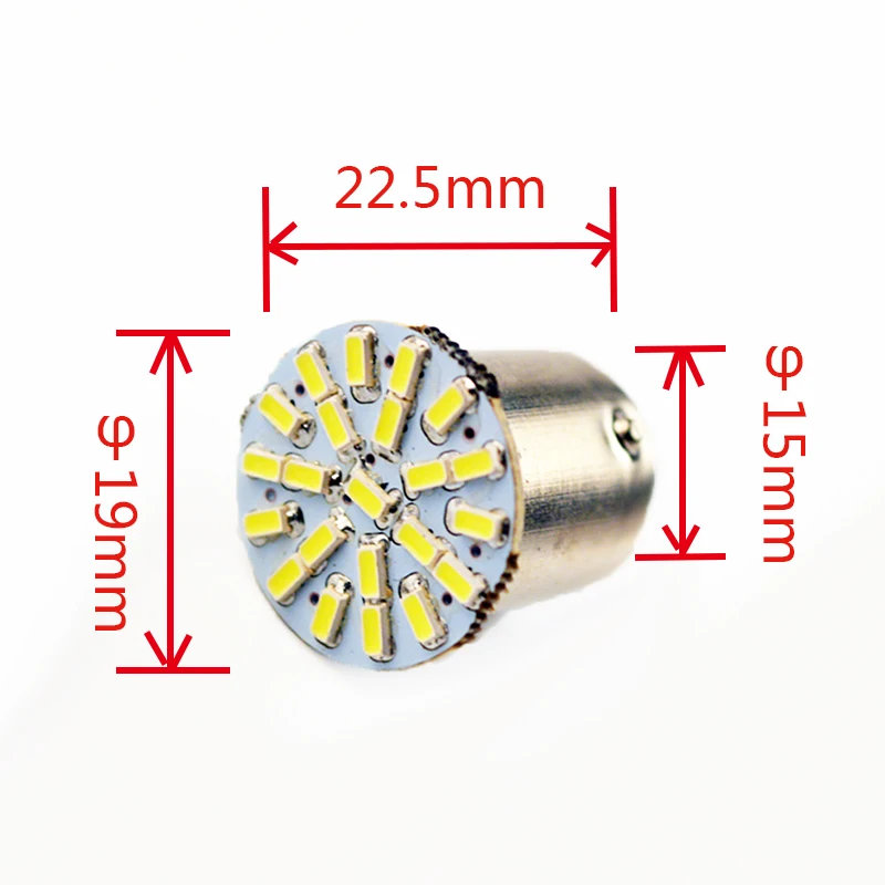 Flytop супер яркий 1156 22 светодиодный SMD P21W BA15S автомобильная лампа авто задний