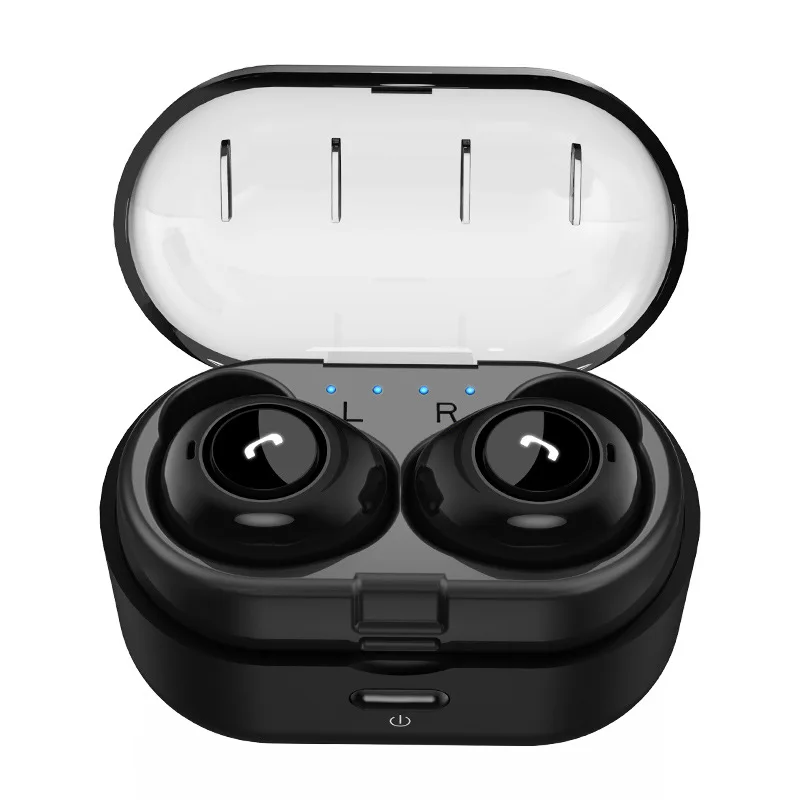 Fanshu Bluetooth 5 0 наушники-вкладыши Tws в Ear Pods с зарядным устройством беспроводные