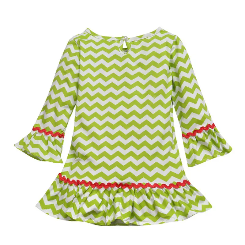 Новое рождественское зеленое платье с рисунком оленя + красные леггинсы