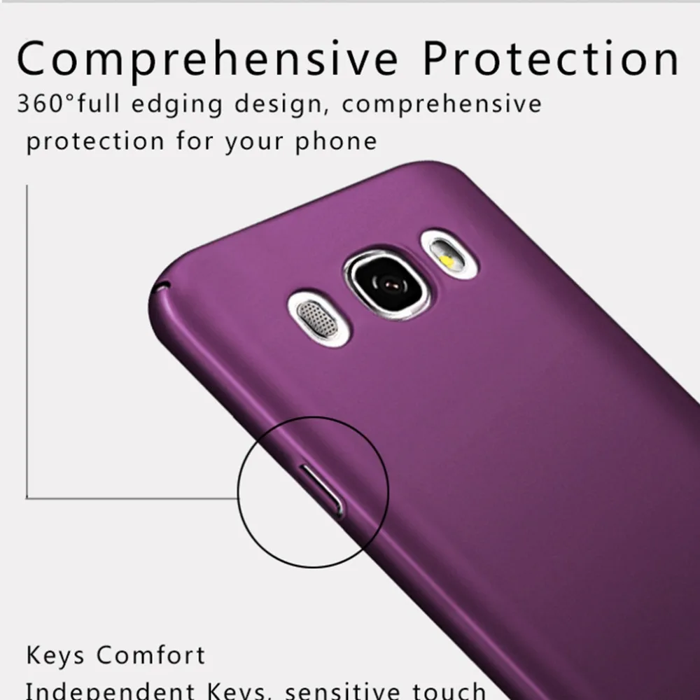 Luxury Design Frosted Phone Case For Samsung Galaxy J5 2016 PC Hard Back Cover J5108 Bags |