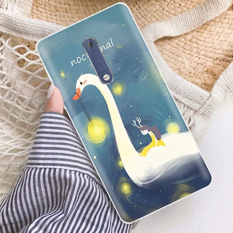 Для Nokia 5 чехлы чехол силиконовый Милая для телефон оболочки ТПУ fundas Nokia5 Coque 2&quot