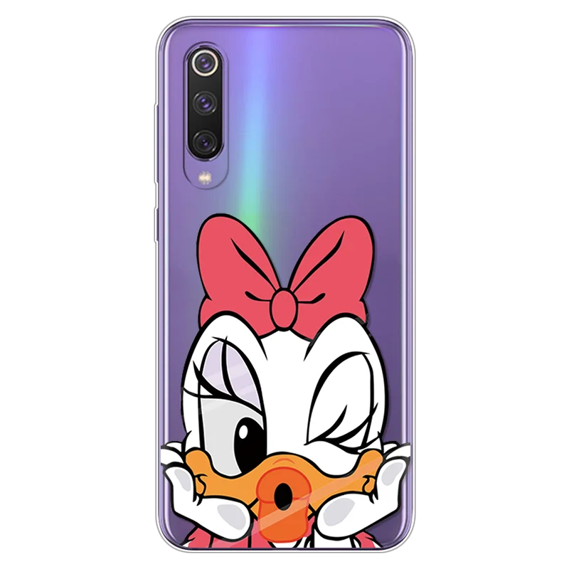 daisi Мультяшный чехол для телефона s для Coque Xiaomi Mi 9 прозрачный милый подарок для пары Мягкая силиконовая задняя накладка из ТПУ чехол для Xiaomi Mi 9 SE чехол Capa - Цвет: daisi