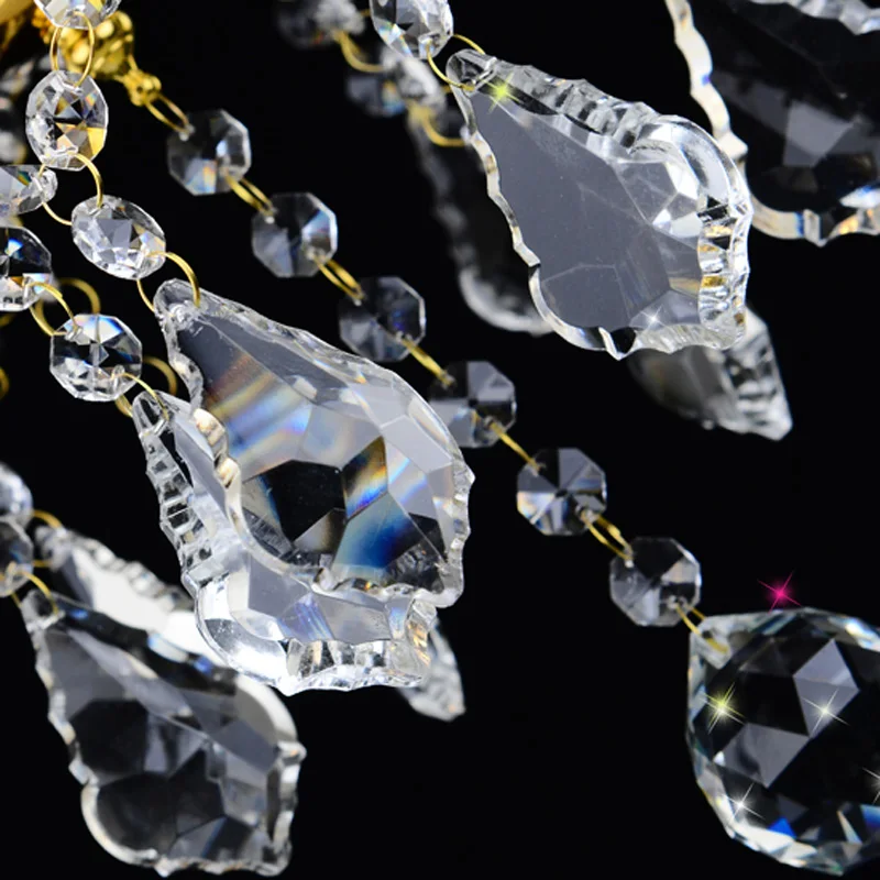 Современная люстра с 3 лампочками E14 длинная хрустальная лампа для лестницы