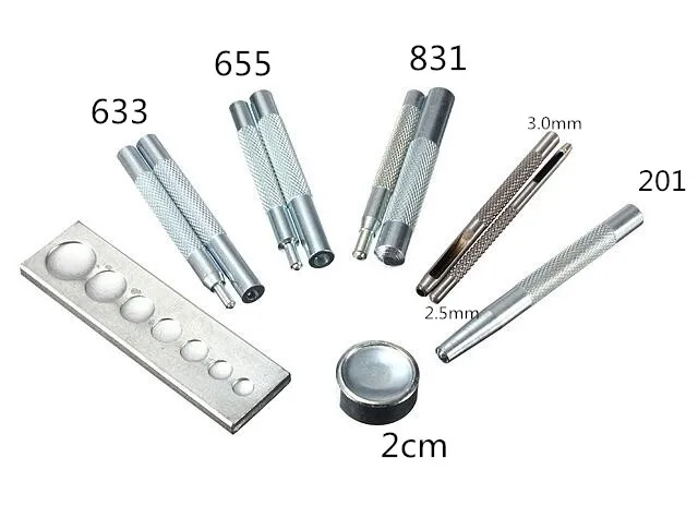

11pcs Promotion Real Knitting Loom One Set Of Diy Tool Snap Button/rivet/prong Button/installation Tool/button Molds/manual