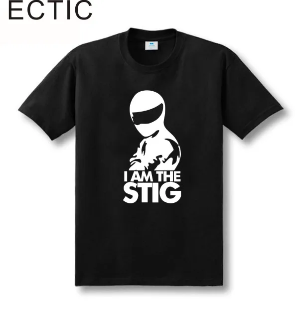 Хлопковая мужская футболка с коротким рукавом ECTIC новая модель sitcoms I AM STIG