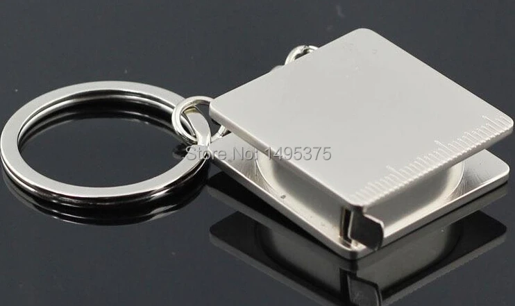 Бесплатная доставка 10 шт./лот брелок с измерительной лентой кольцо держатель |