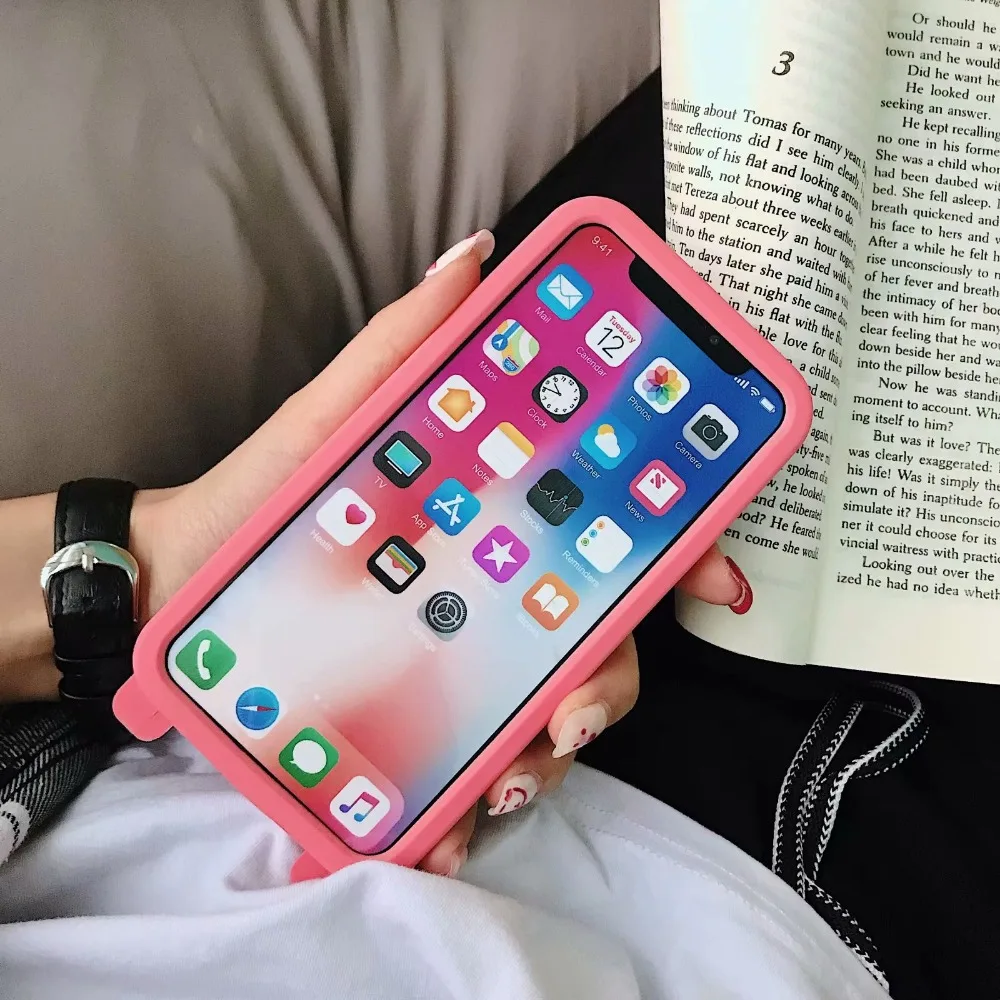 Персонализированные 3d чехол для iPhone 7 8 Plus 6 6s плюс милые Мультяшные животные