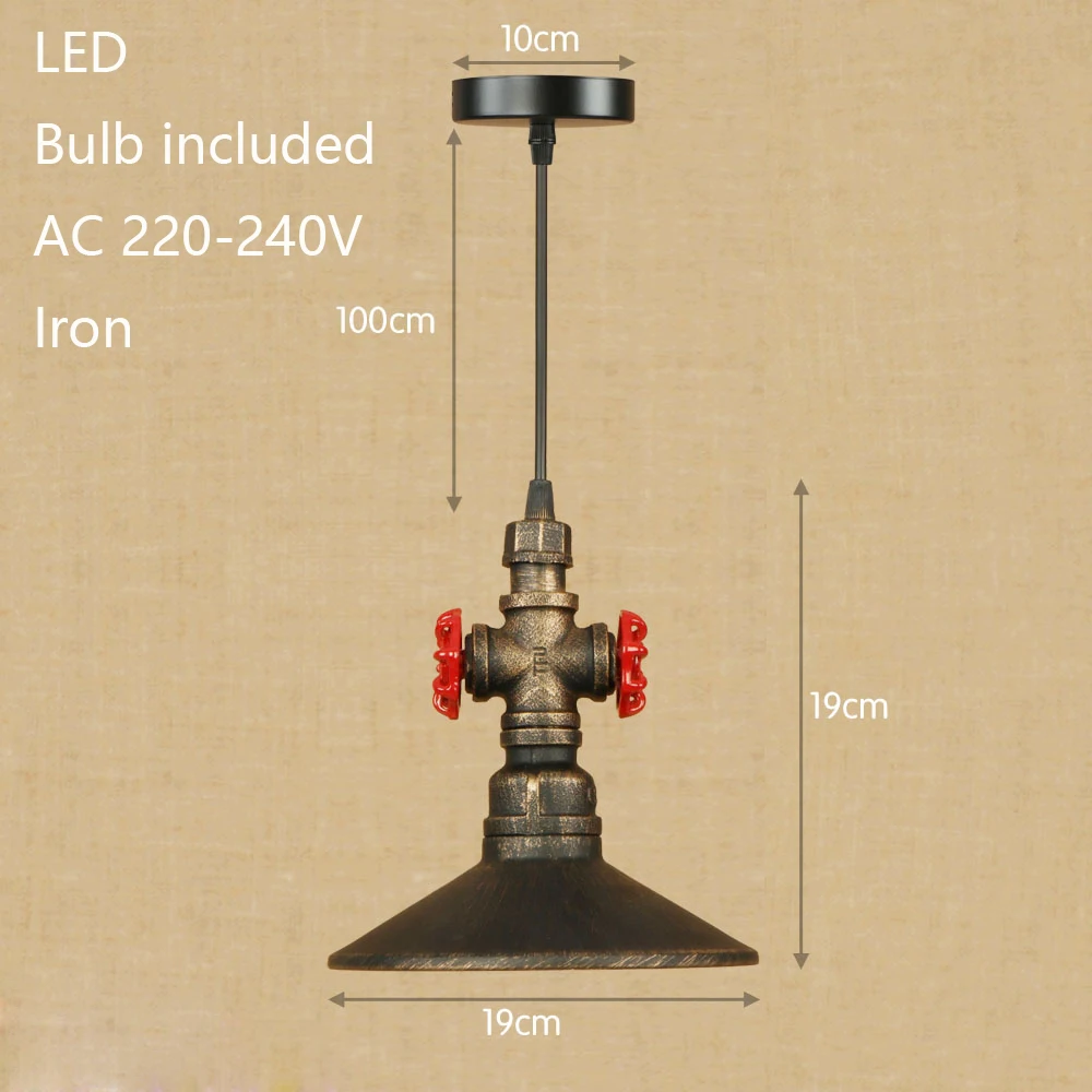 Подвесной светильник в стиле ретро 220 В 4 вида|Подвесные светильники| |