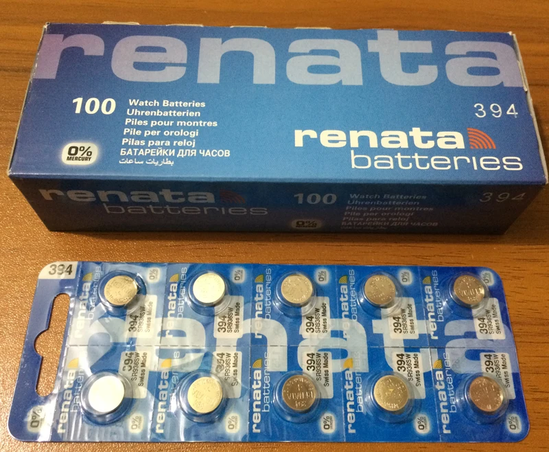 100Xrenata часы с оксидом серебра батарея 394 SR936SW 936 1 55 V 100% оригинальный бренд renata renata936