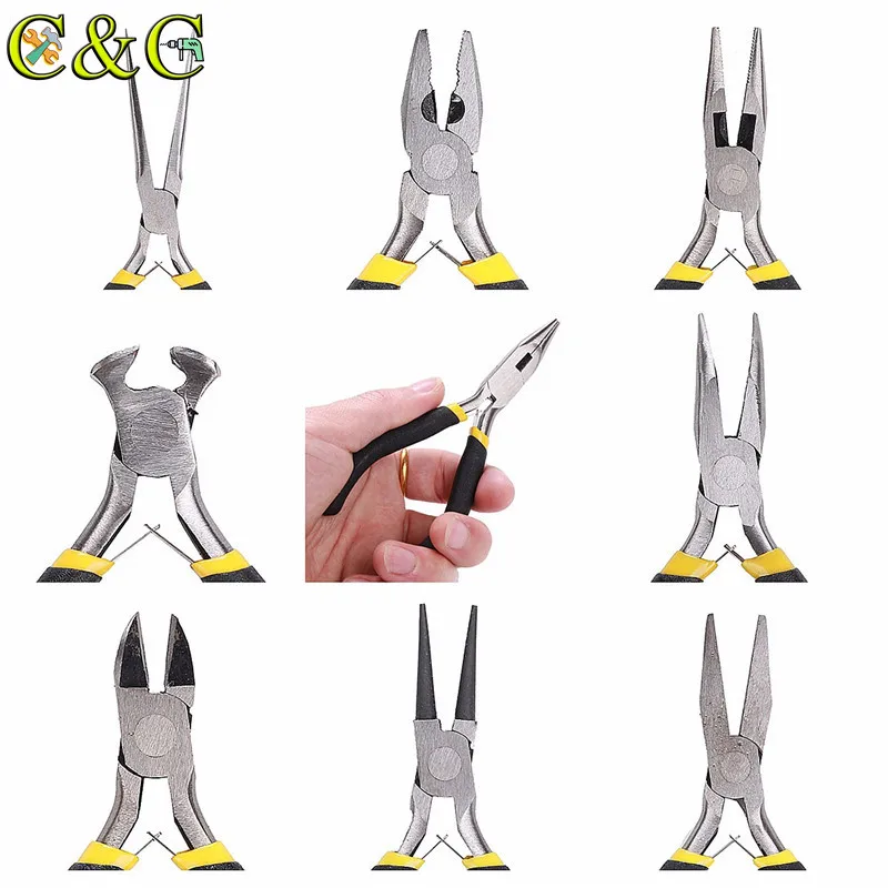 8 шт./компл. Ювелирные плоскогубцы игла круглый изогнутый нос бисероплетение