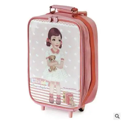 Детский чемодан на колесиках для девочек, детская дорожная сумка на колесиках, дорожная сумка на колесиках для девочек, чемодан на колесика...