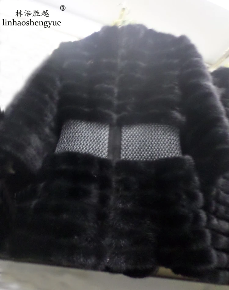Linhaoshengyue натуральное Норковое эластичное меховое пальто|fur coat women|coated chickenfur teddy |
