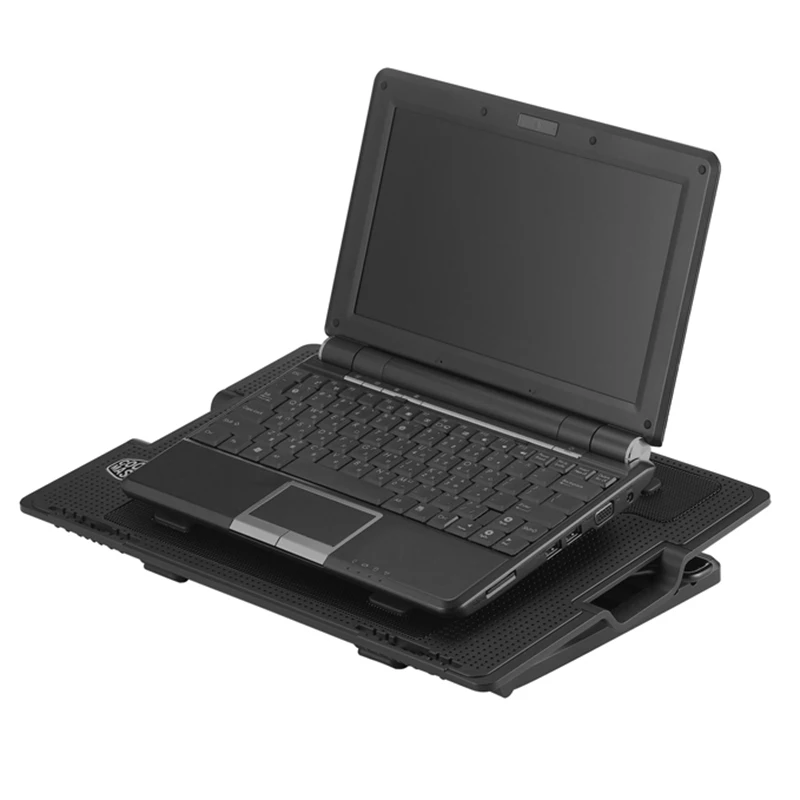 Laptop Cooler Accessories 6.5-45 Degree Adjustable 2 USB Cooling Pads Blue LED Notebook Stand Base For Computer PC | Компьютеры и офис