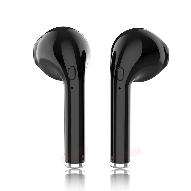 Twins Black GETIHU мини Близнецы наушники Bluetooth наушники телефон Спорт гарнитура вкладыши беспроводные наушники наушник для iPhone стерео - Цвет: Twins Black