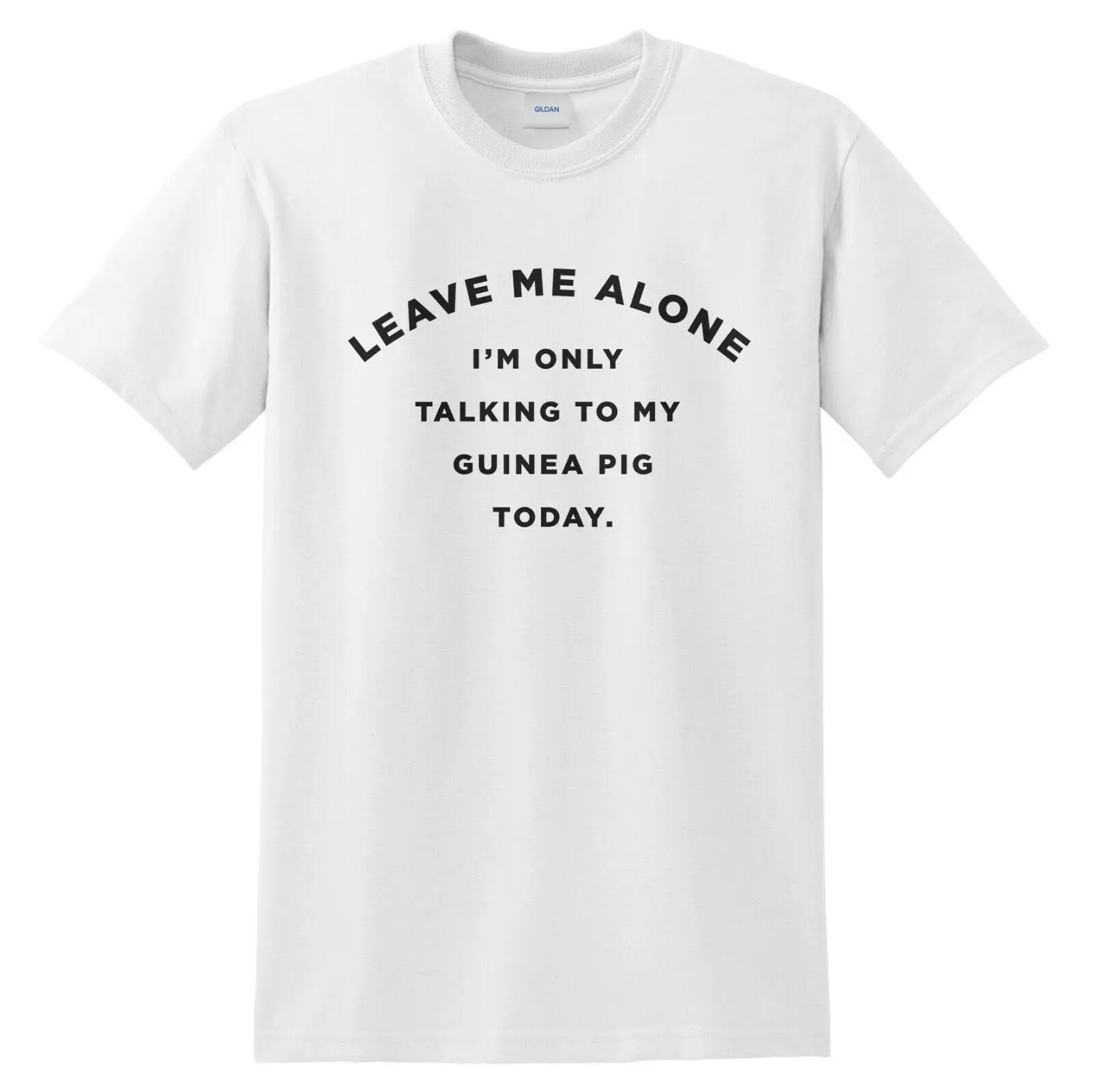 Женская футболка с надписью Leave Me Alone I'm Only Talking To My Guinea Pig Today|Футболки| |