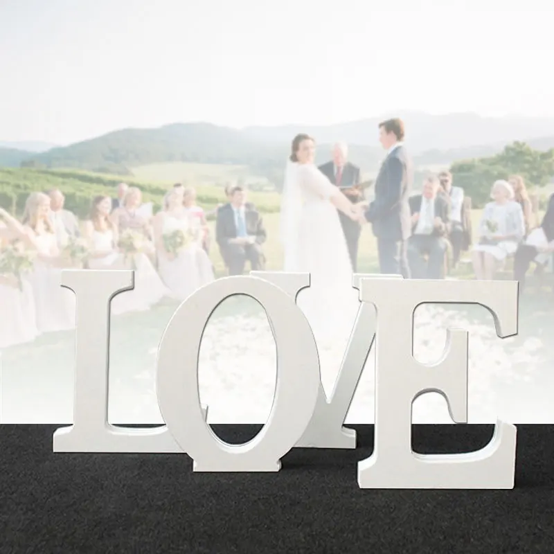 Креативный элегантный дизайн Любовные буквы банкетные вечерние свадебные