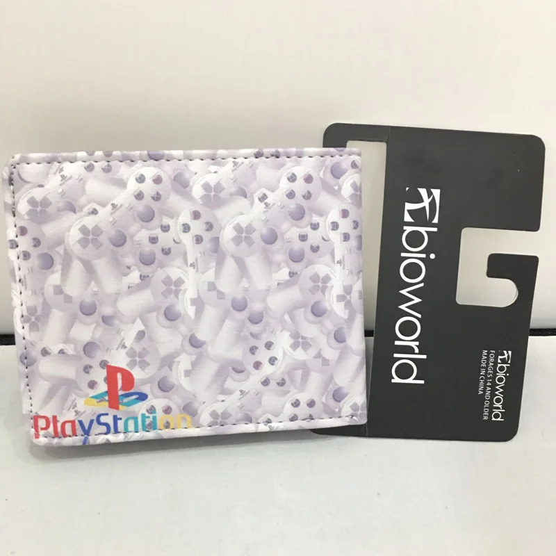 Кошелек для игр с принтом Playstation кожаные короткие кошельки детей держатель карт и