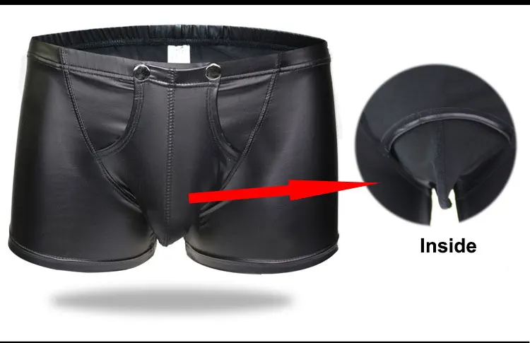 Нижнее белье мужское из лакированной кожи|lingerie men sexy|black panty sexsex panties |