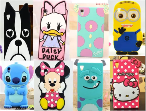 Горячие продаж! 3D приспешников телефон силиконовые мягкий чехол для Sony Xperia Z3 D6603