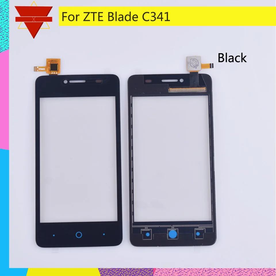 10 шт./лот сенсорный экран дигитайзер для zte Blade C341 C 341 Сенсорная панель Сенсорный