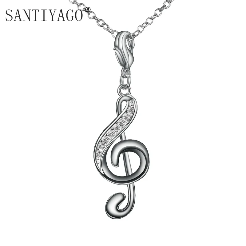 Модные ювелирные изделия Музыкальная подвеска Koren серебряное покрытие удача