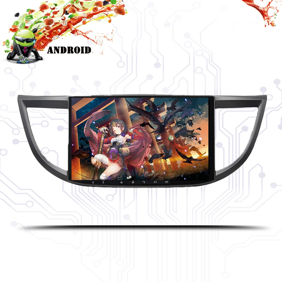 Android 9 0 Восьмиядерный 10 1 &quotавтомобильный DVD Мультимедиа GPS для Honda Crv CR V 2012 2016 с