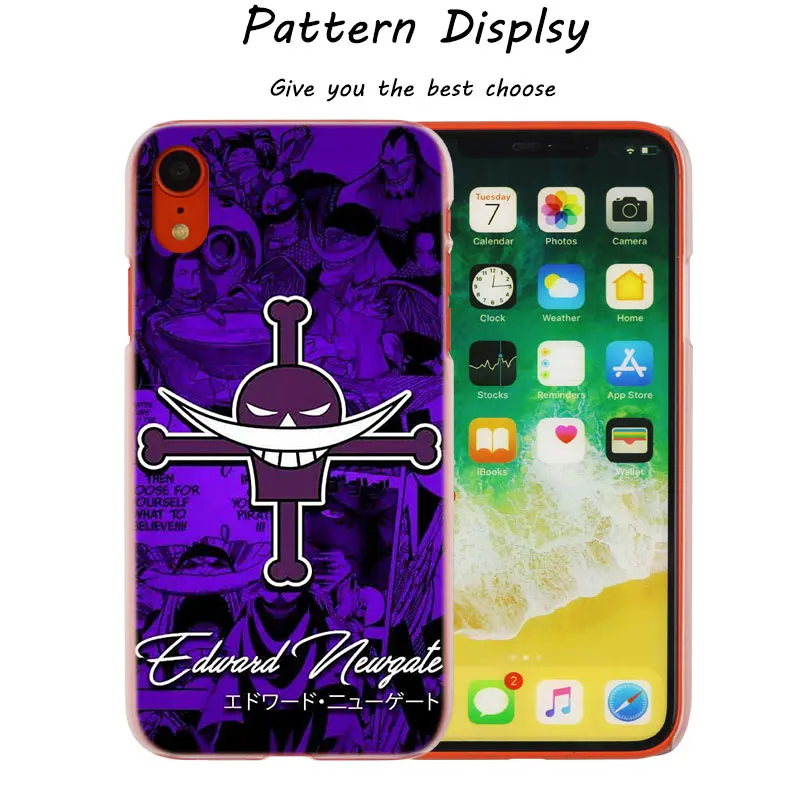 

One Piece forever fans Hot Fashion Transparent Hard Phone Cover Case for iPhone X XS Max XR 8 7 6 6s Plus 5 SE 5C 4 4S