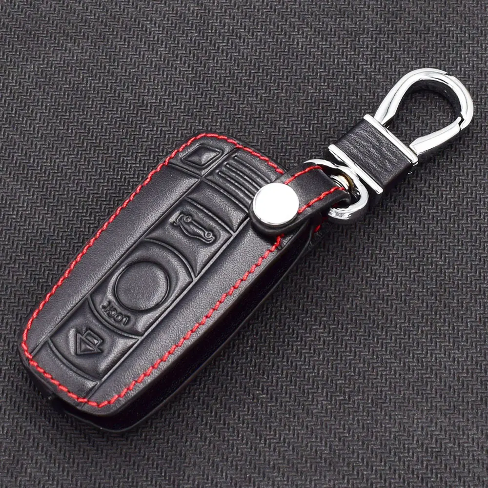 Чехол для ключей из натуральной кожи ATOBABI BMW E90 F30 1 3 5 series X1 X3 X5 X6 Z4 Mini Cooper Smart Remote