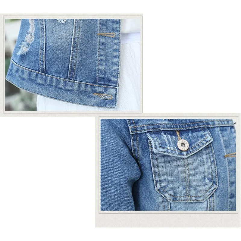 Женская короткая джинсовая куртка размера плюс 5xL Облегающая большого 2019 | одежда
