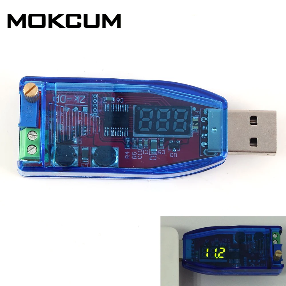 USB Шаг вверх вниз Питание модуль DC 5V до 3 V 9 В 12 24 постоянного тока Дисплей Buck