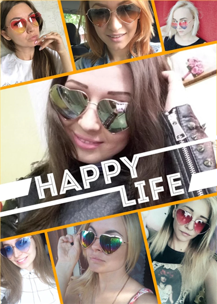 Хотите клуб моды в форме сердца Солнцезащитные очки для женщин Для женщин бренд Конструктор металлический Светоотражающие Ретро Защита от солнца Очки Ray Для мужчин зеркало Óculos де sol