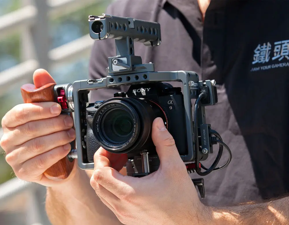 Tilta ES-T17-A1 установка клетка + деревянная ручка для sony A7 A9 A7S2 A7R2 A7III A7R3 A7M3 A7S3 A7/A9 камеры